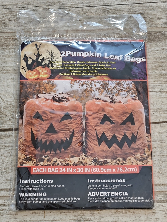 Other - 2 Pumpkin Leaf Bags